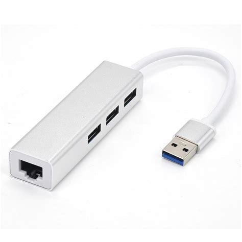 USB Ethernet With 3.0 Hub - QGreen