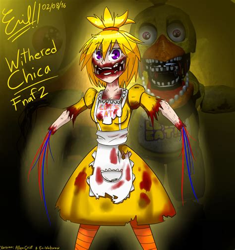 Fnaf 2 Withered Chica Fan Art by Emil-Inze on DeviantArt