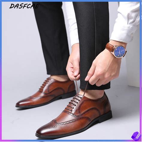 Formal Shoes For Men Genuine Leather Classic Business Casual Driving ...