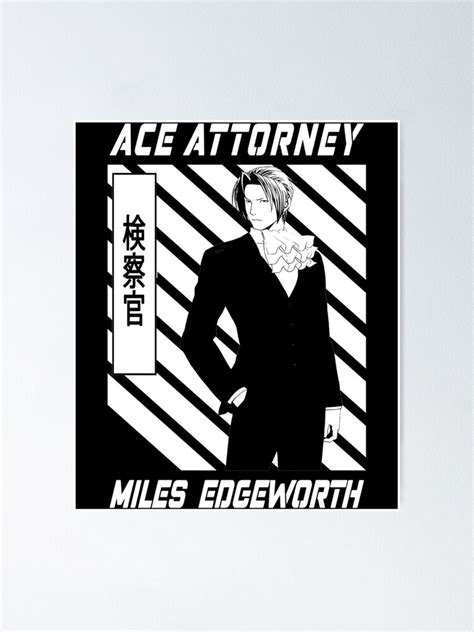 "Ace Attorney Fan art artwork " Poster for Sale by Maystorm | Redbubble