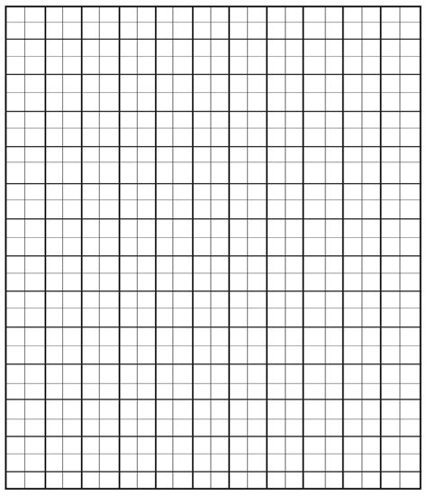 4+ Free Printable 1-Inch Grid Paper in PDF | 1-Inch Graph Paper