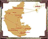 Golden Chariot Route Map - Route of Golden Chariot Luxury Train India