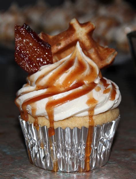 Maple Bacon Cupcakes Recipe — Dishmaps