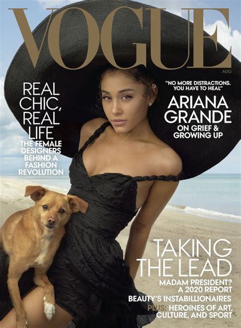 Ariana Grande - Vogue Magazine August 2019 Cover and Photos • CelebMafia