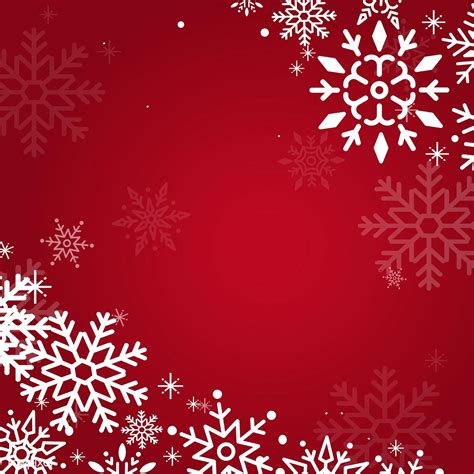 Red Christmas winter holiday background with snowflake vector | free ...