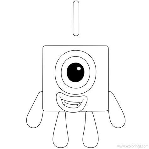 Numberblocks Coloring Pages One Eye - XColorings.com | Coloring pages ...