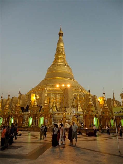 Shwedagon Pagoda At Night - Happiness Plunge