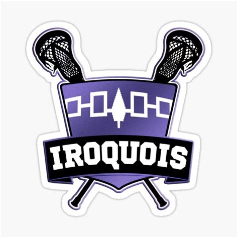 "Iroquois Lacrosse Flag Logo, Haudenosaunee" Sticker by gamefacegear ...