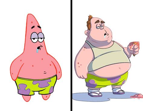 An Artist Imagines What SpongeBob Characters Would Look Like If They ...