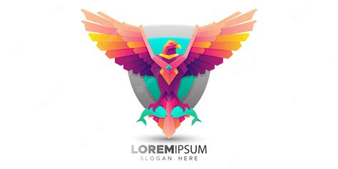 Premium Vector | Colorful Osprey Bird Logo Template