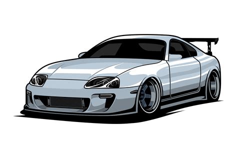 JDM car vector illustration | Transportation Illustrations ~ Creative ...