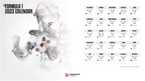 2023 Formula 1 calendar and ticket details announced