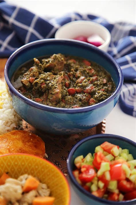 Ghormeh Sabzi Recipe (Persian Herb Stew) with Persian Rice