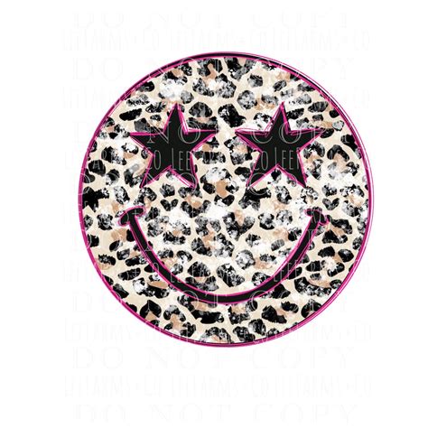 Cheetah Smiley PNG - Etsy