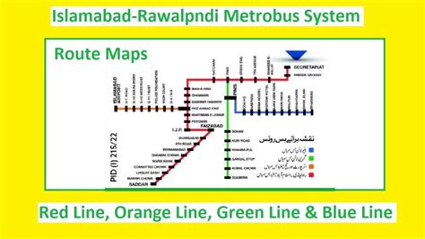 Islamabad Blue Line and Green Line Metro Bus Services Started - Route Map