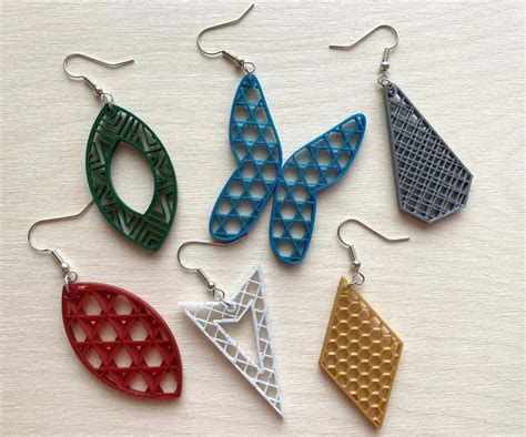 3D Printed Earrings: The Best Models to 3D Print