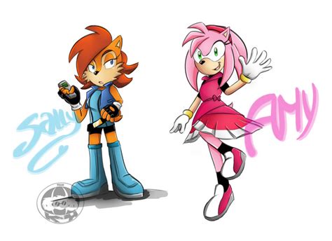 Sally and Amy NewClothes1 by Ethereal-Harbinger on DeviantArt