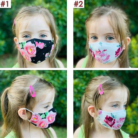 Face Mask Kids Reusable and Washable Pattern Fabric MADE | Etsy