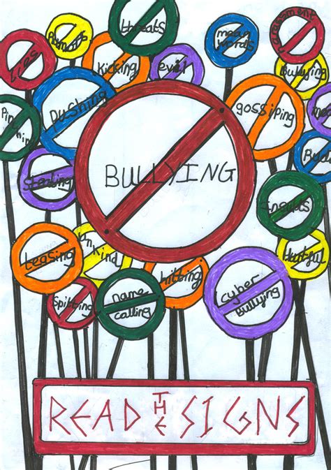 Anti Bullying Poster Drawing ~ Anti Bullying Clip Art | Bodaswasuas