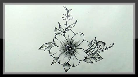 Beginner Easy Pencil Drawings Of Flowers