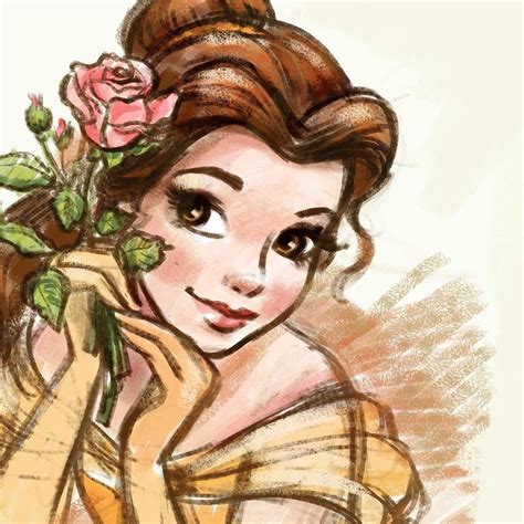 Disney Princesses Belle Paintings