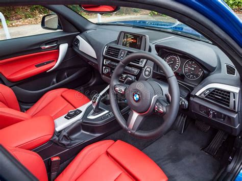 BMW M140i 2017 Interior editorial stock photo. Image of hatchback ...