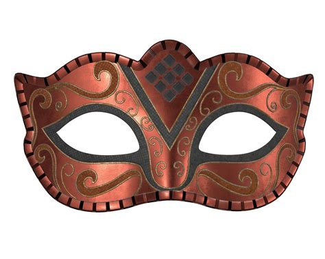 Carnival mask decorated with design 3D model | CGTrader