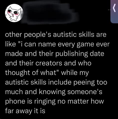 i wrote a tweet on "autistic skills" (this is a joke) : r/autism