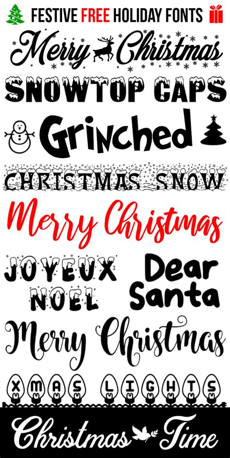 10 Free Festive Christmas Fonts