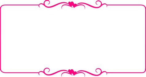 Bright Pink Heart Border Clip Art at Clker.com - vector clip art online ...