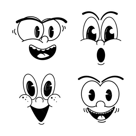 Silly Face Clipart Black And White