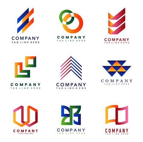 Set of company logo design ideas vector - Download Free Vectors ...