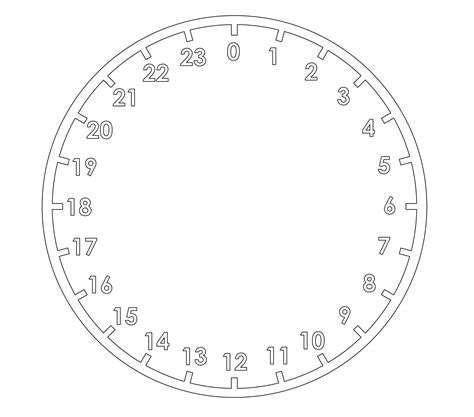 24 Hour Clock Face Bundle SVG - Etsy