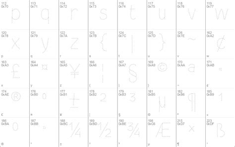 Tracing Worksheets Windows font - free for Personal