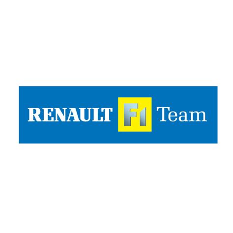 Renault F1 team logo Royalty-free Stock Vector Images