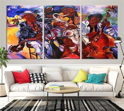 Abstract Jazz Wall Art Canvas Print Jazz Artwork Print | Etsy