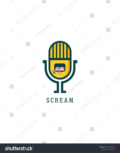 Scream Logo Vector Stock Vector (Royalty Free) 1274859790 | Shutterstock