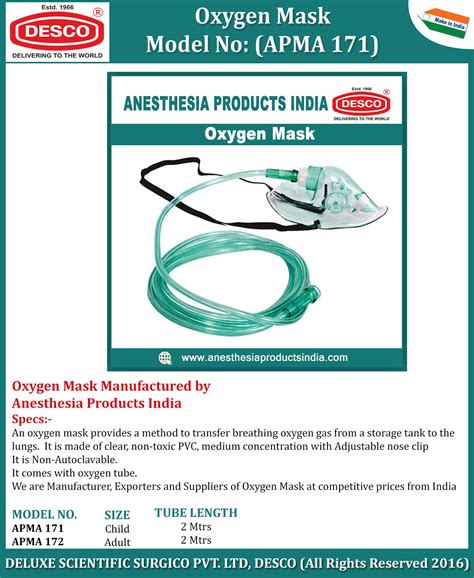 Oxygen Masks Manufacturers, Exporters and Suppliers India