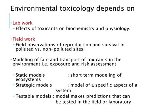 Ecotoxicology