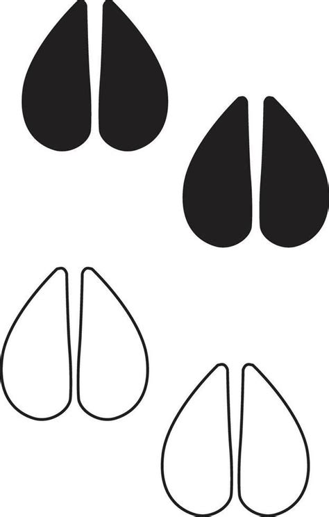 Cow Step Icon. Animal Footprint Cow Sing. Cow Step Outline Symbol. Flat ...