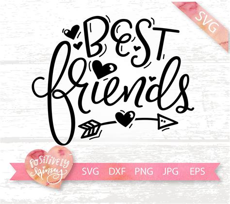 Best Friends SVG Cute Friend SVG Cut File for Matching - Etsy