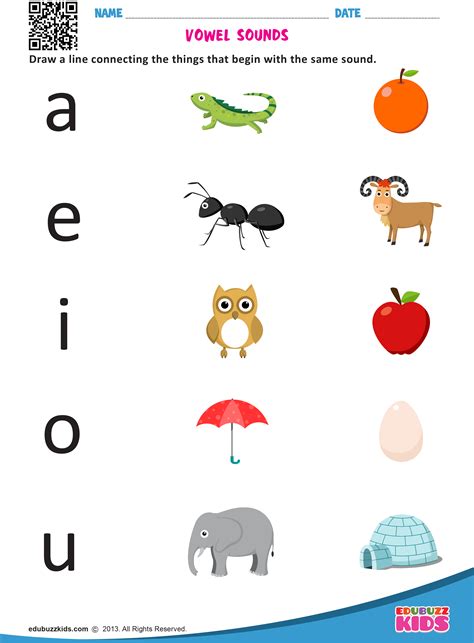 Vowel I Kindergarten Worksheet