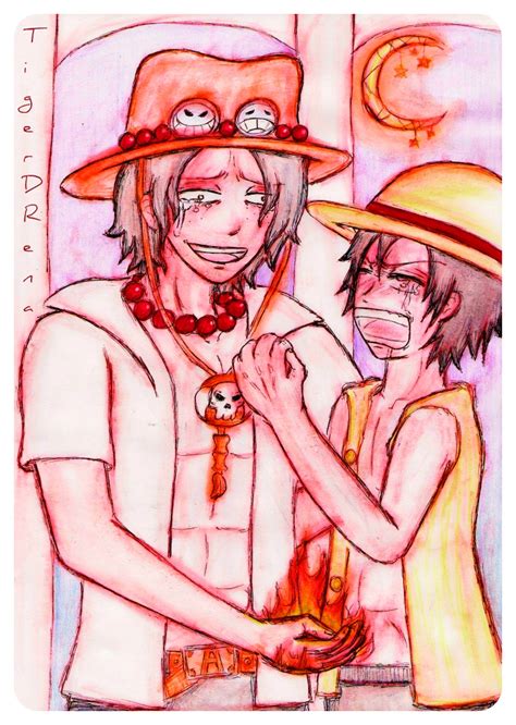 ace and luffy - stop crying by TigerDRena on DeviantArt