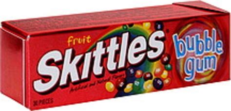 Skittles Fruit Bubble Gum - 30 ea, Nutrition Information | Innit