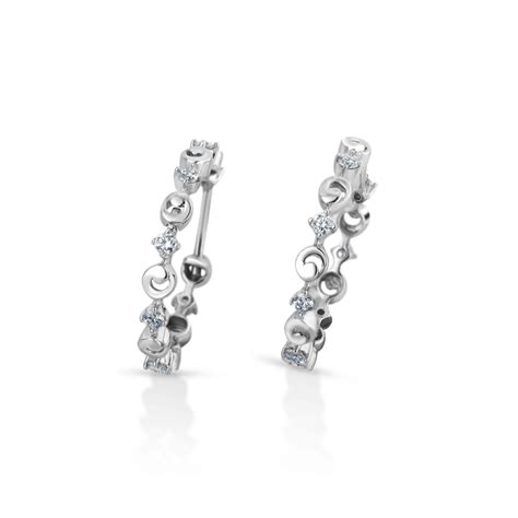 Buy Platinum Earring For Women | Latest Designes | Gandaram Jewellers