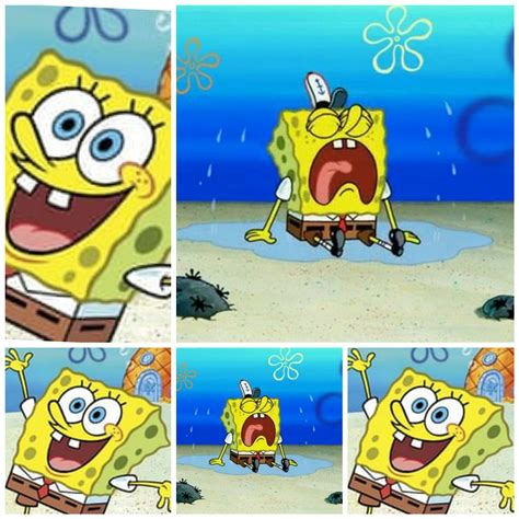 SpongeBob happy sad Blank Template - Imgflip