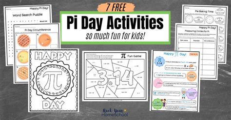 Pi Day Activities for Math Fun with Kids (7 Free Worksheets)