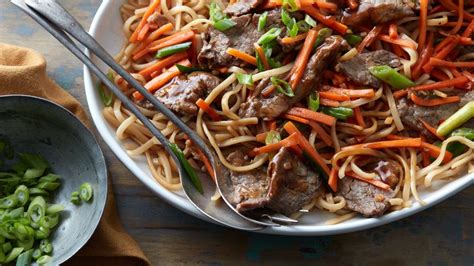 Mongolian BBQ Noodles and Sausage Recipe