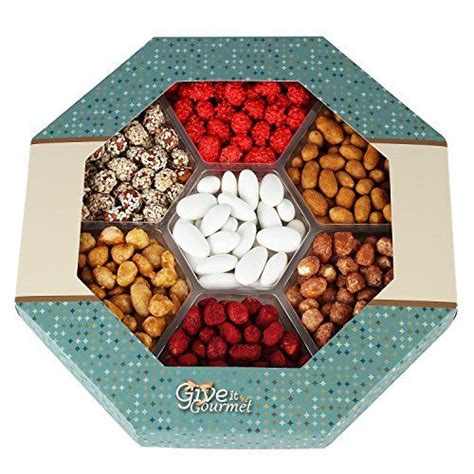 7 Mixed Delicious Nuts Holiday Gift Basket with 6 Assorted Peanuts ...