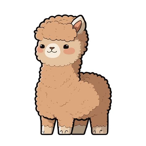 cute alpaca cartoon style 20901376 Vector Art at Vecteezy